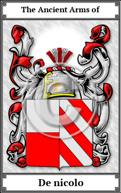 De nicolo Family Crest Download (JPG) Book Plated - 600 DPI